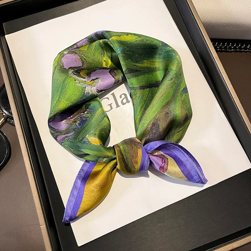 Carré en soie- Foulard élégant