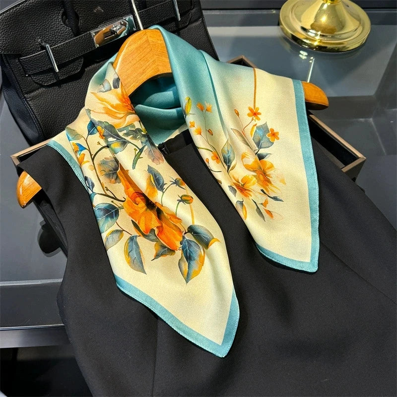 Carré en soie- Foulard élégant