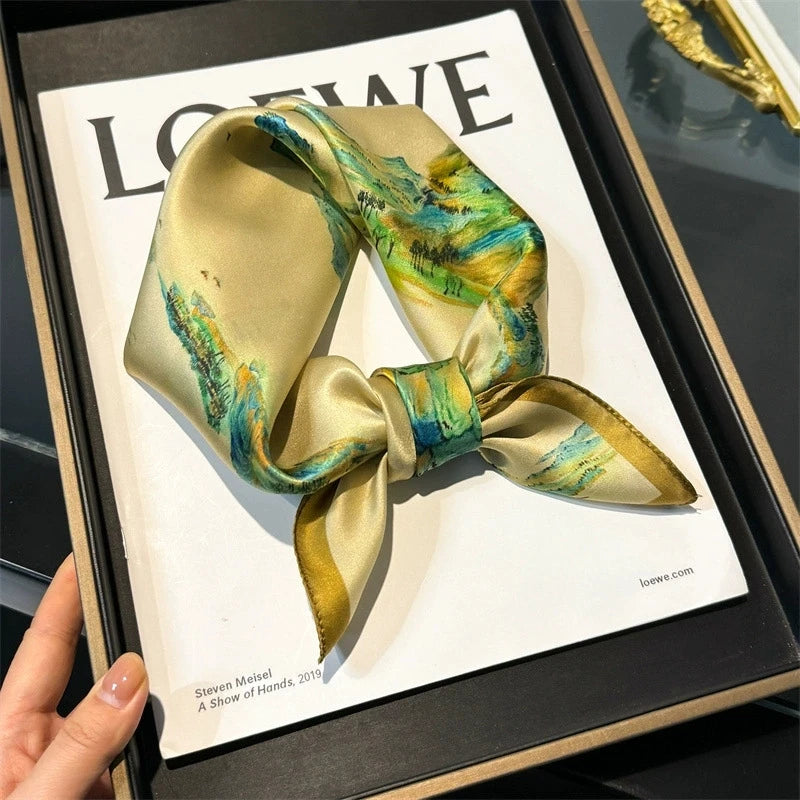 Carré en soie- Foulard élégant