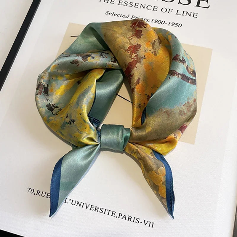 Carré en soie- Foulard élégant