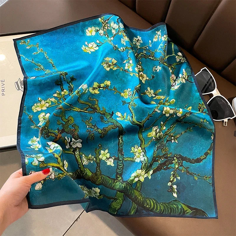 Carré en soie- Foulard élégant