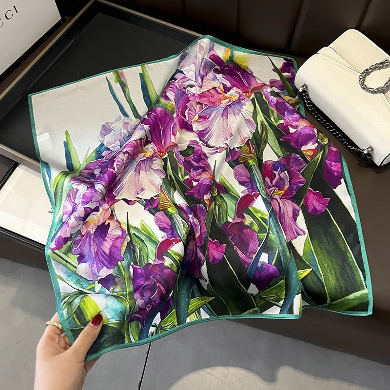 Carré en soie- Foulard élégant