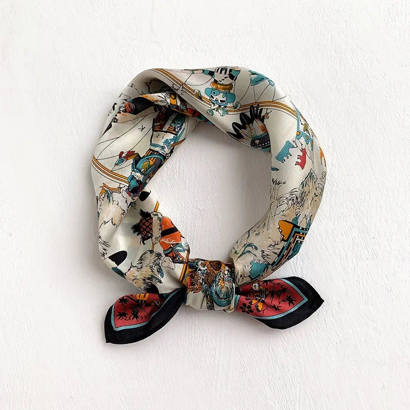 Carré en soie - foulard élégant