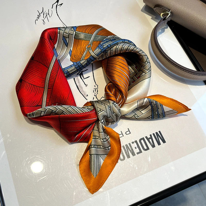 Carré en soie- Foulard élégant