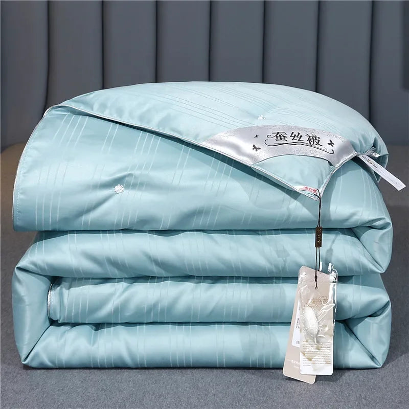 Couette en Soie de Mûrier 100% & coton Jacquard