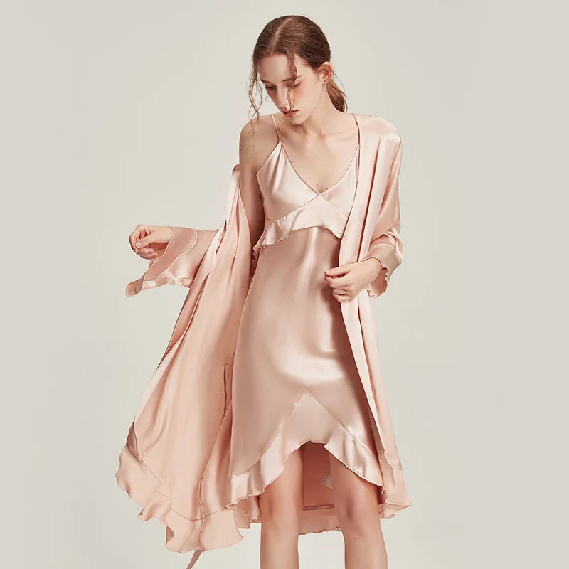Ensemble de nuit en soie 16 Momme