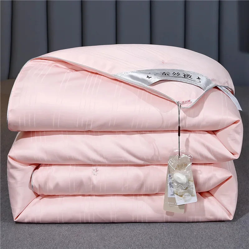 Couette en Soie de Mûrier 100% & coton Jacquard