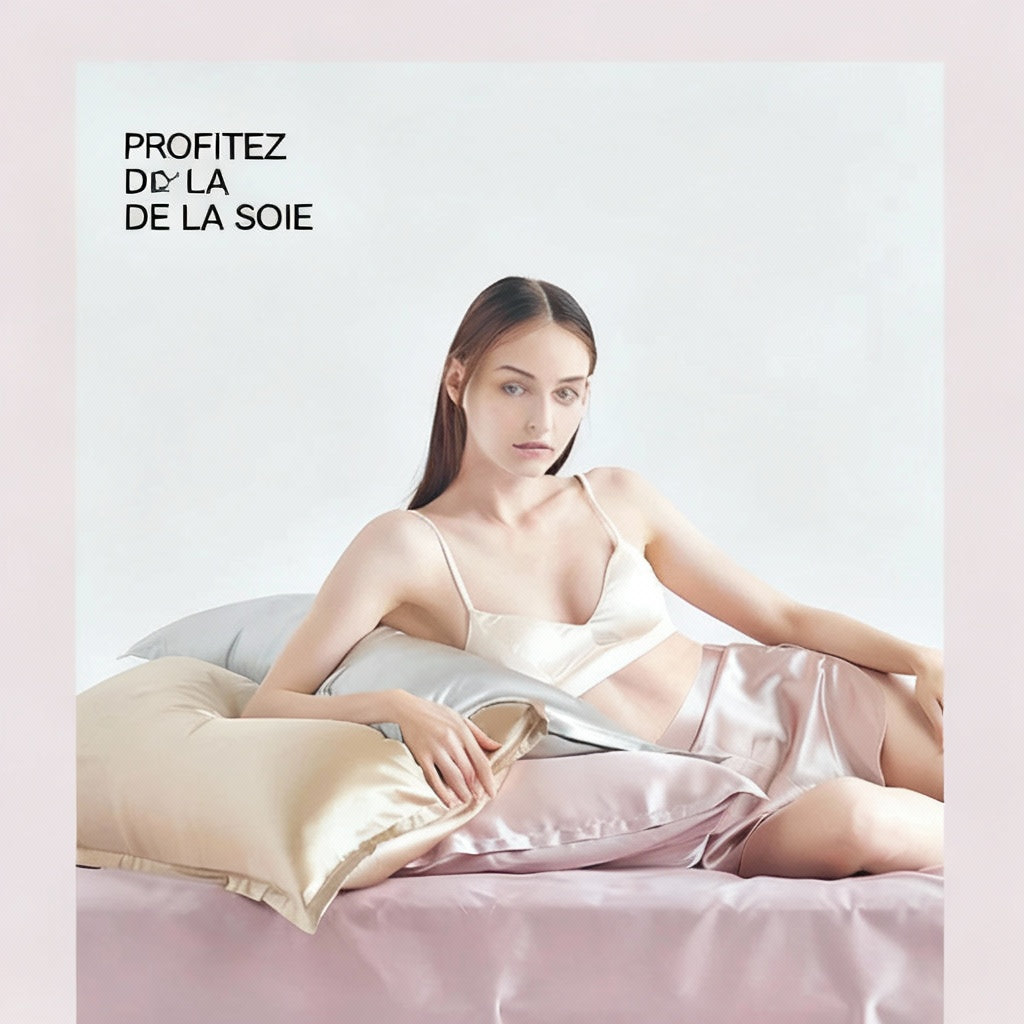 Parure de lit en soie 25 Momme Lofuka