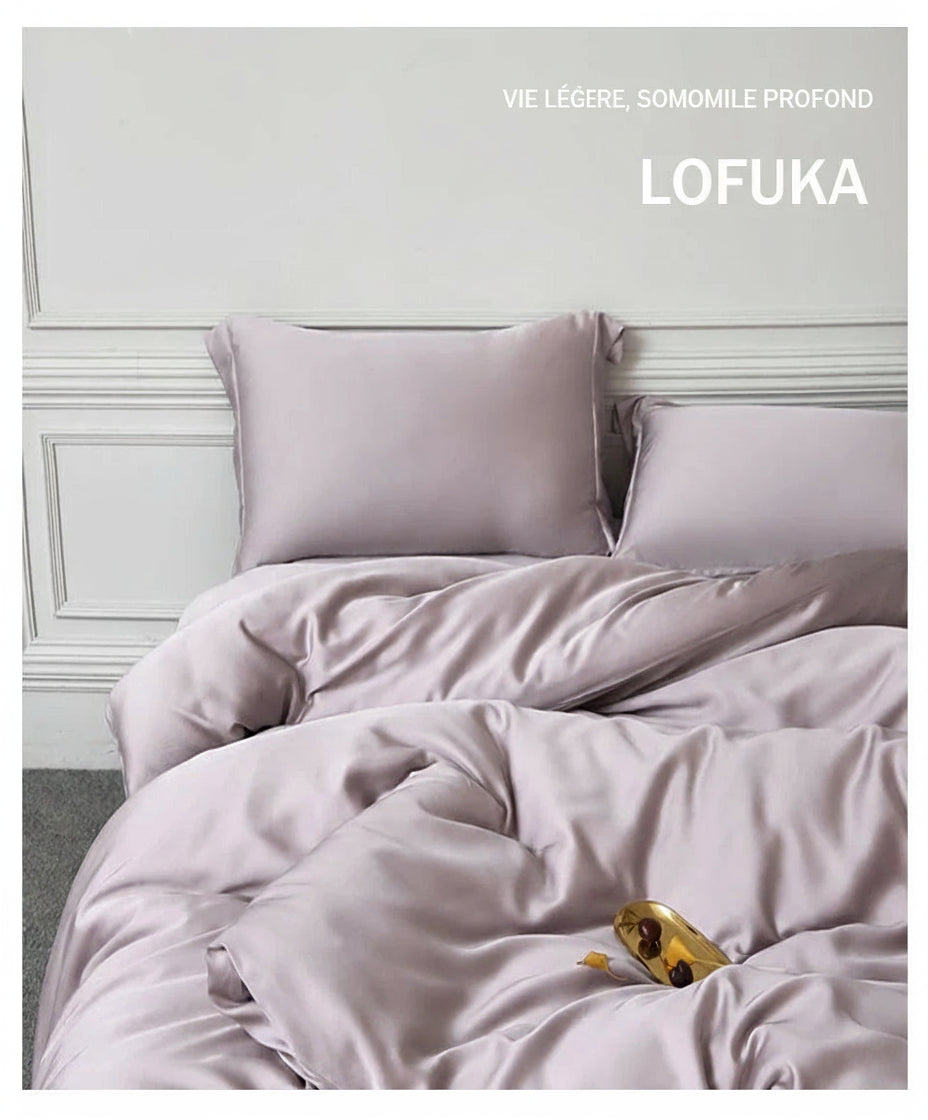Parure de lit en soie 25 Momme Lofuka