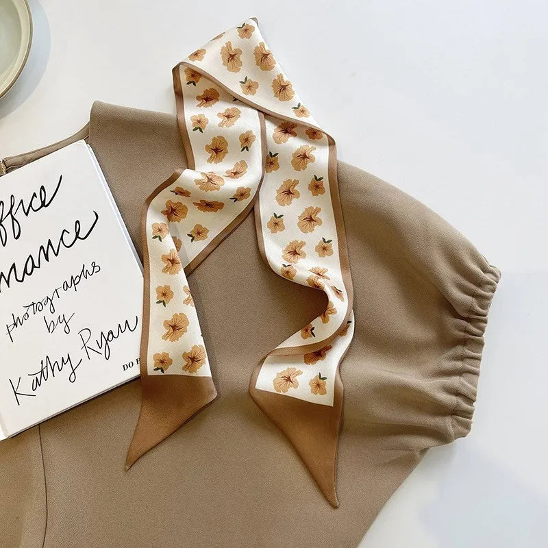Foulard en soie accessoire beauté Gamme fleur