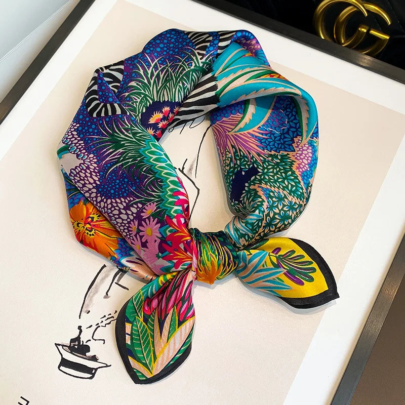 Carré en soie- Foulard élégant