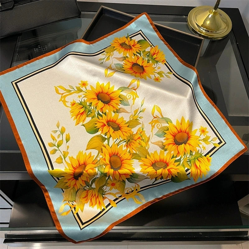 Carré en soie- Foulard élégant