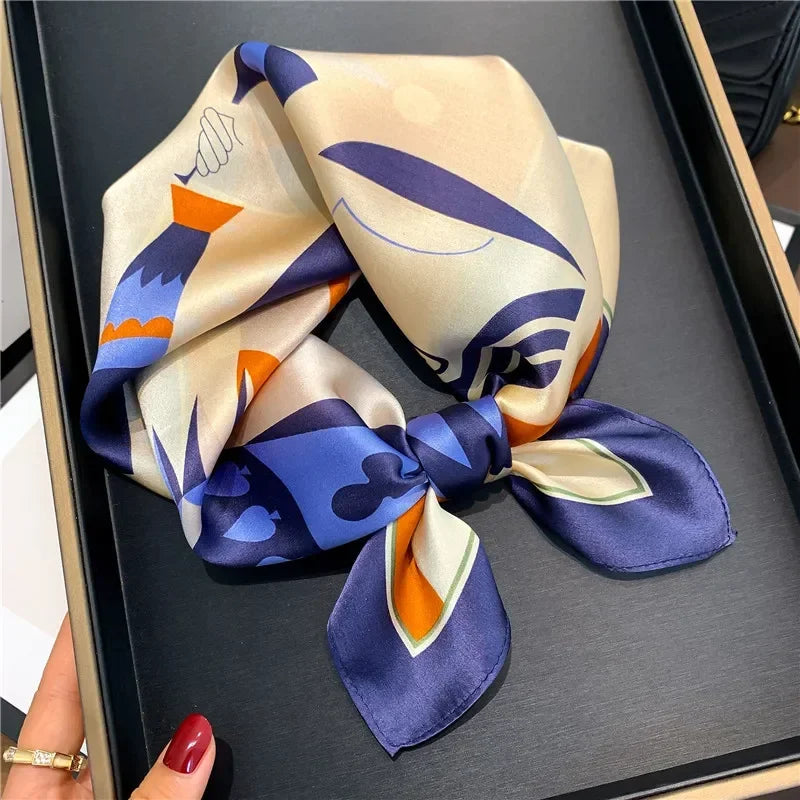 Carré en soie- Foulard élégant