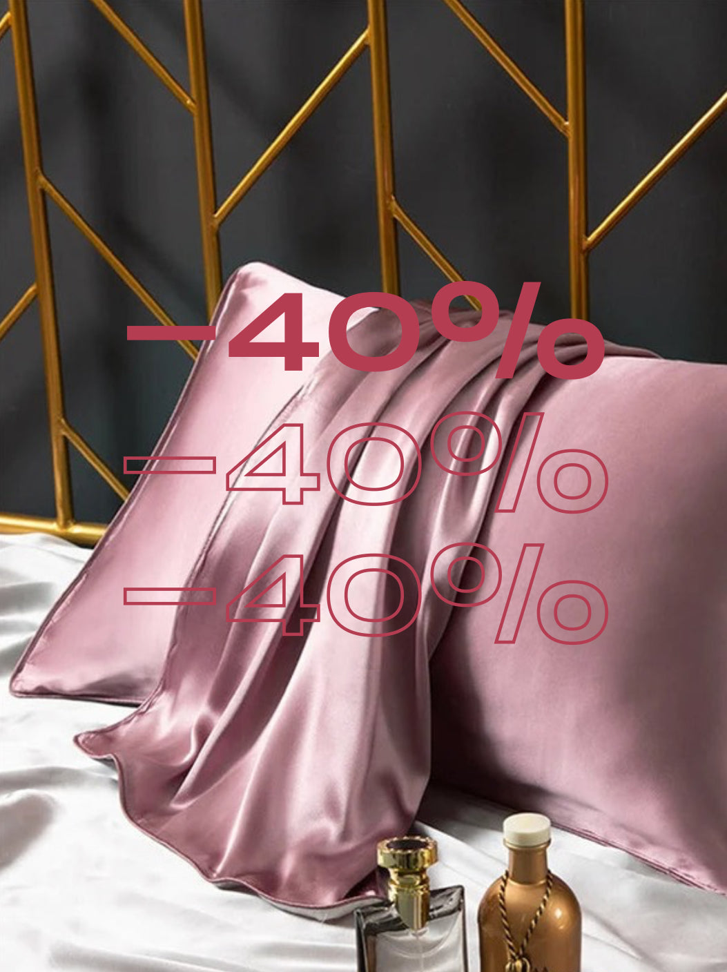 Lot de 2 taies d'oreiller en soie 22 Momme