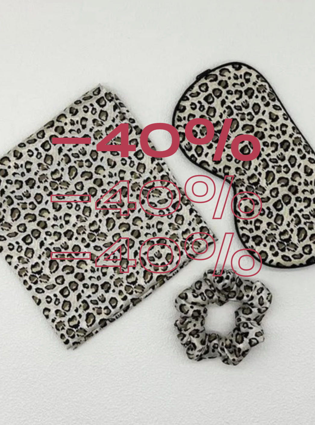 Coffret Soie de nuit-Taie d'oreiller, Masque de nuit, Chouchou N°1