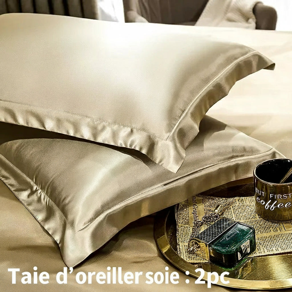 Taie d'oreiller en soie  2pcs
