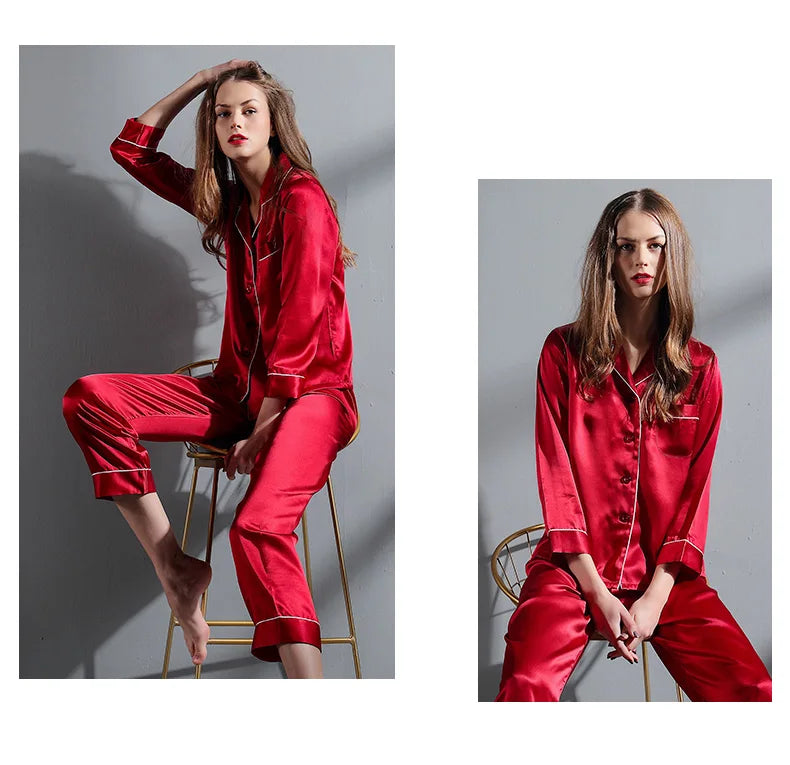 Pyjama en soie femme
