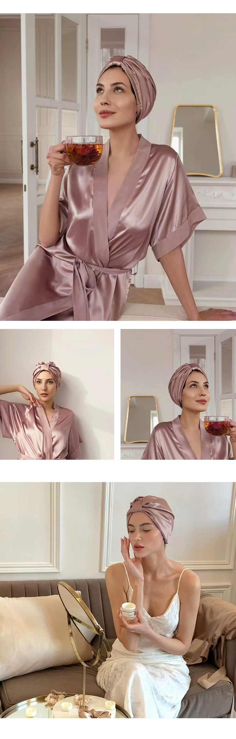 Bonnet en soie