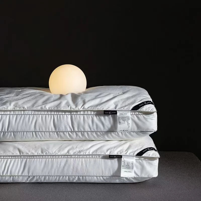 oreiller garnis de soie ferme spécial soutiens et douleur cervicale