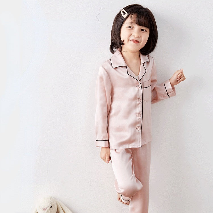 Pyjama fille en soie Mulberry respirant pour nuit 