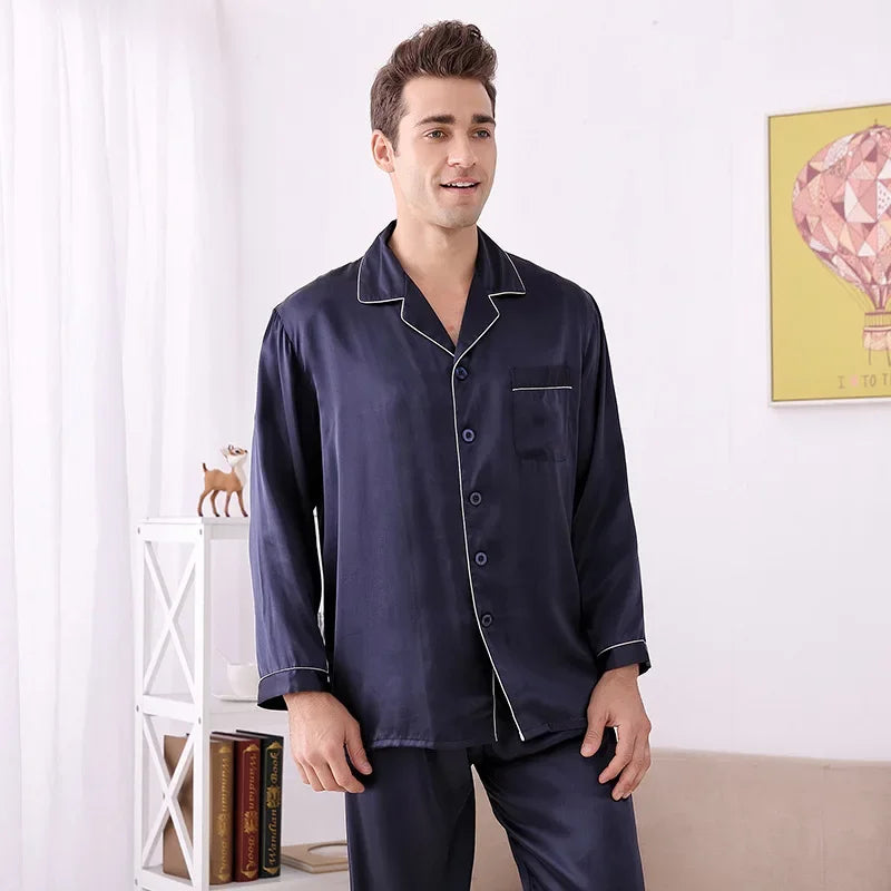 Pyjama homme soie pour nuits confortables