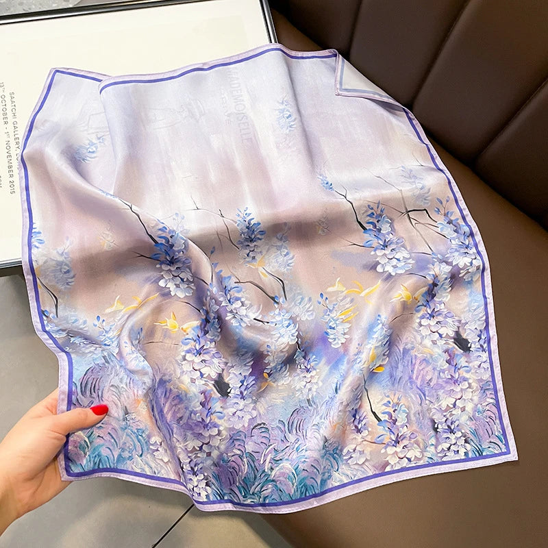 Carré en soie- Foulard élégant