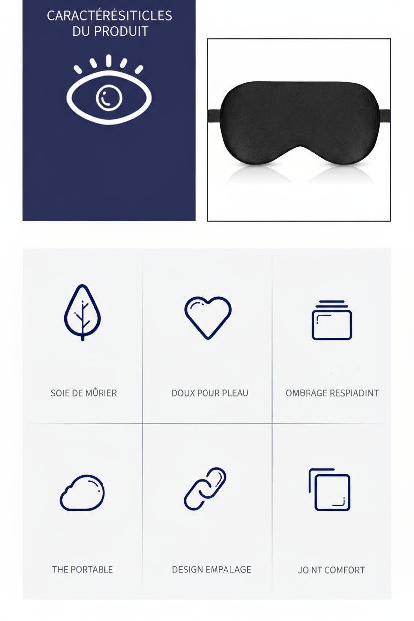 Masque de nuit en soie