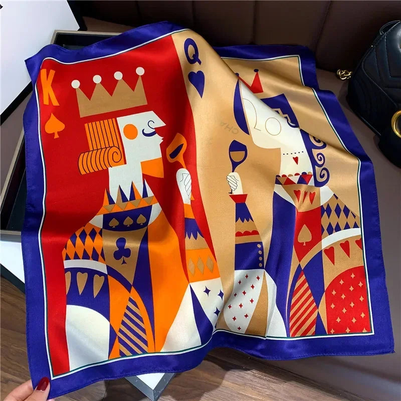 Carré en soie- Foulard élégant