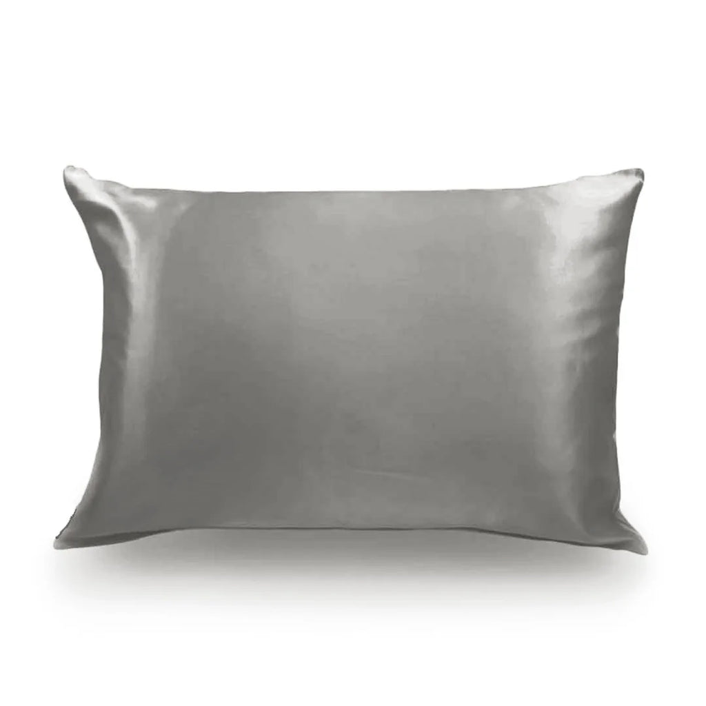 réduction des frisottis et protection des cheveux grâce à la surface lisse de la soie taie d'oreiller en soie essence et soie couleur gris souris touvché soyeux pour homme idée cadeau anniversaire noël mariage 