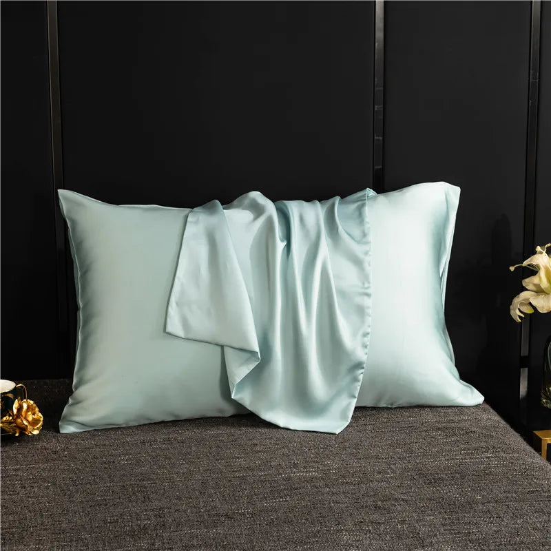 Taie d'oreiller en soie 1 ou 2pcs