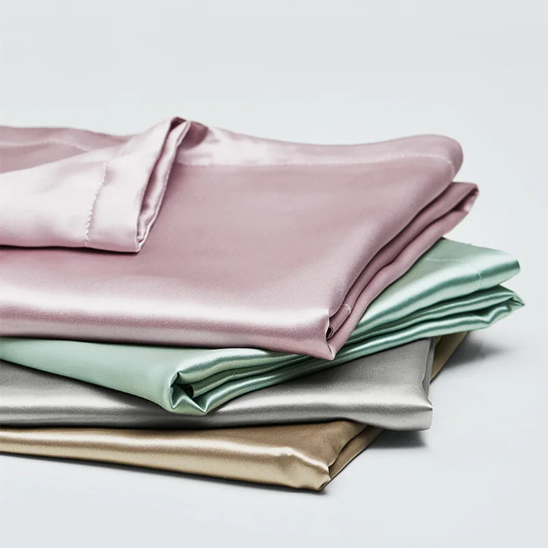 Lot de taies d’oreiller soie 30 mm Oxford – plusieurs tailles et couleurs