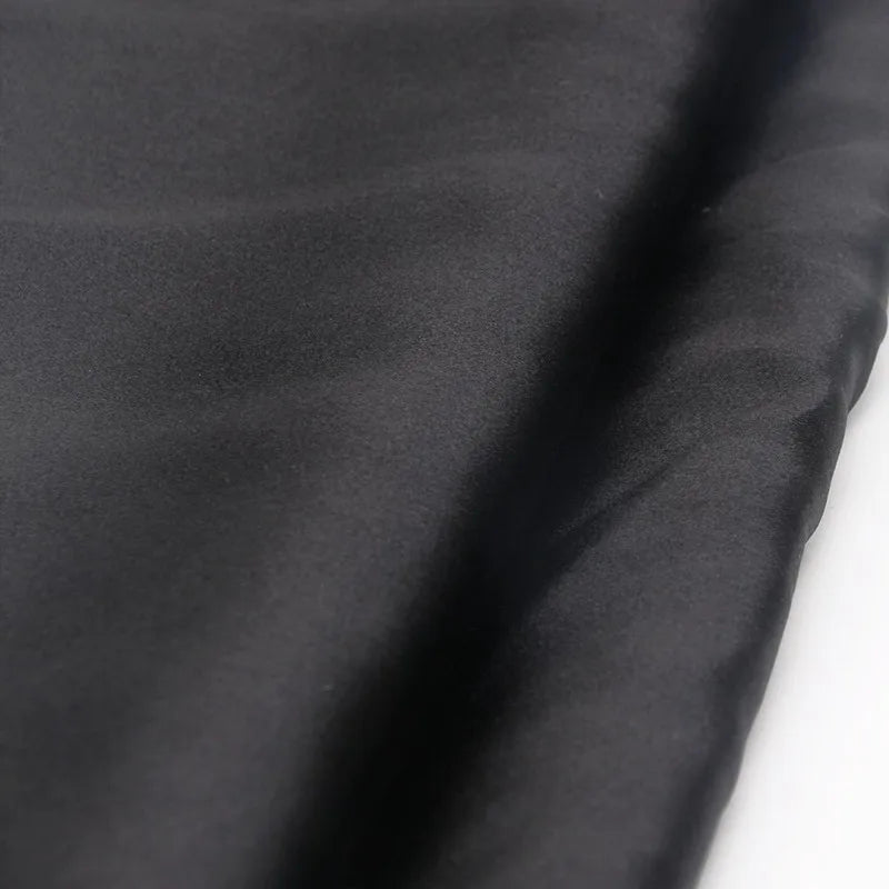 Taie d'oreiller en soie 30 momme essence et soie de la soie véritable de qualité haut de gamme prèserve la peau anti frisottis cadeau idéal femme homme mariage noël anniversaire couleur  noir