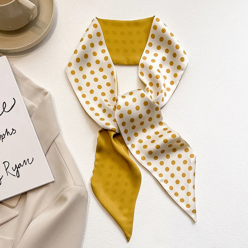 Foulard en soie accessoire beauté Gamme carreau