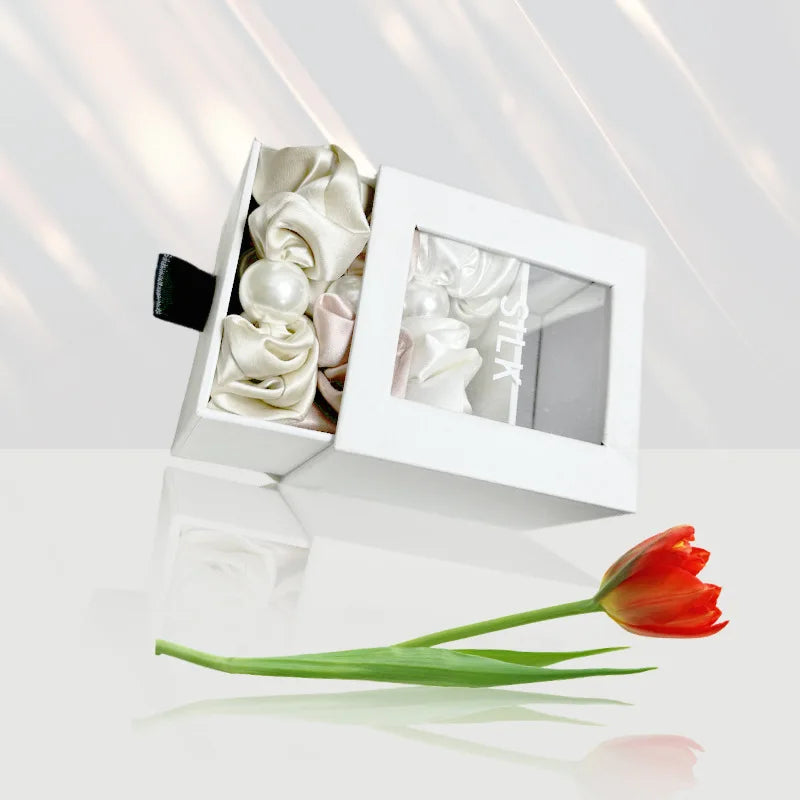 Chouchou en soie 4 cm 22 momme