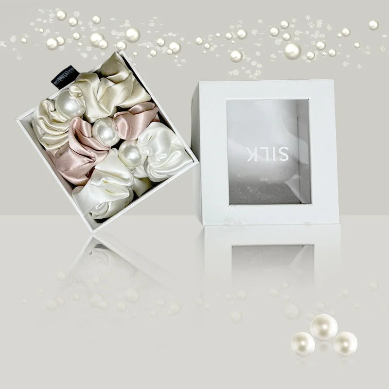 Chouchou en soie 4 cm 22 momme