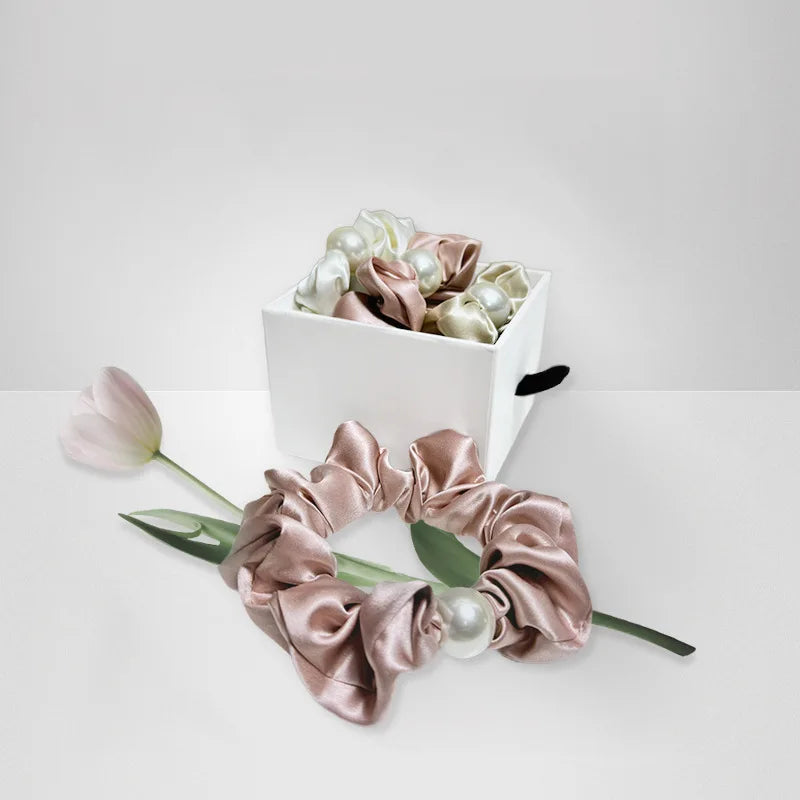 Chouchou en soie 4 cm 22 momme