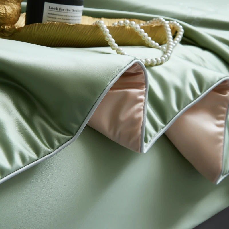 Couette en soie de mûrier adaptée aux hommes et femmes vert
