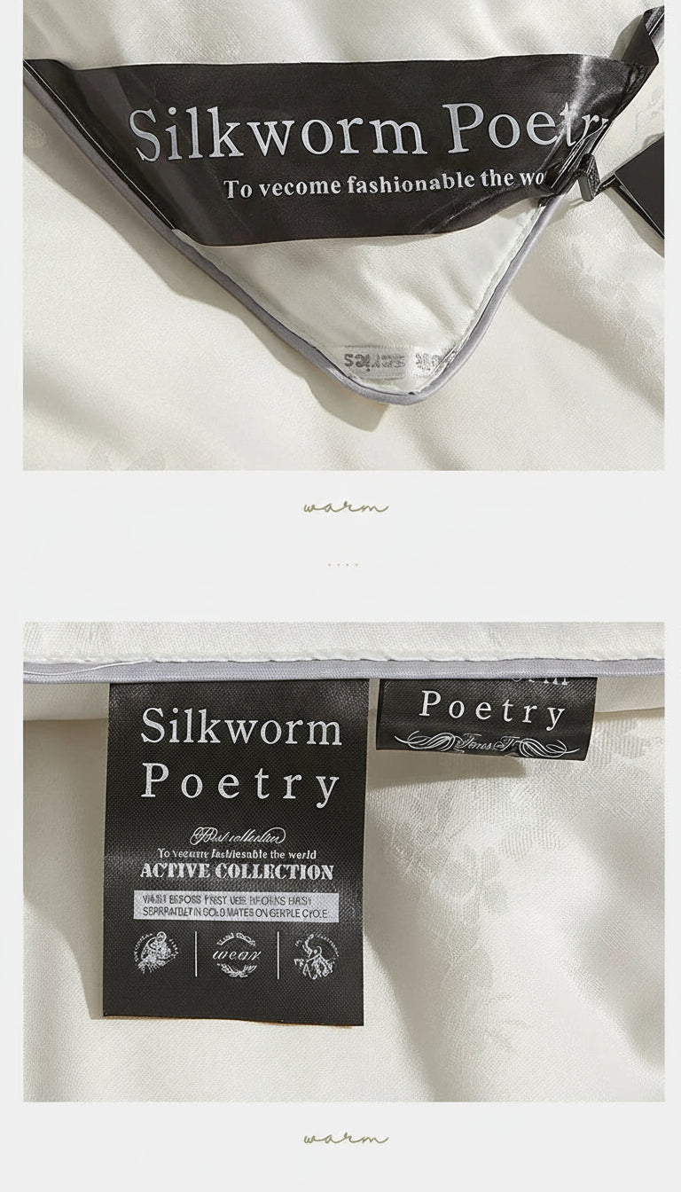 Couette en soie de mûrier style minimaliste chic