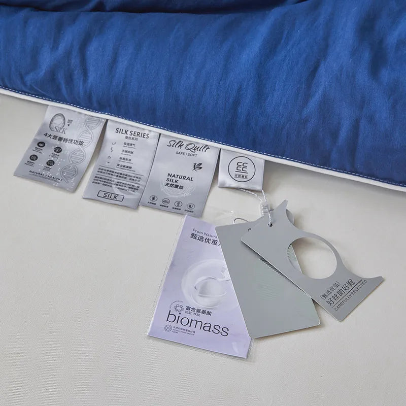 Propriétés respirantes de la couette en soie de mûrier bleu