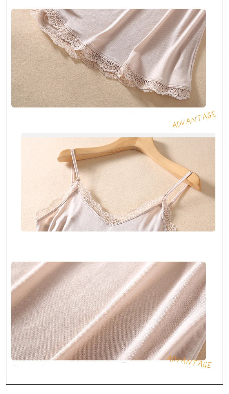 Gros plan dentelle raffinée nuisette femme