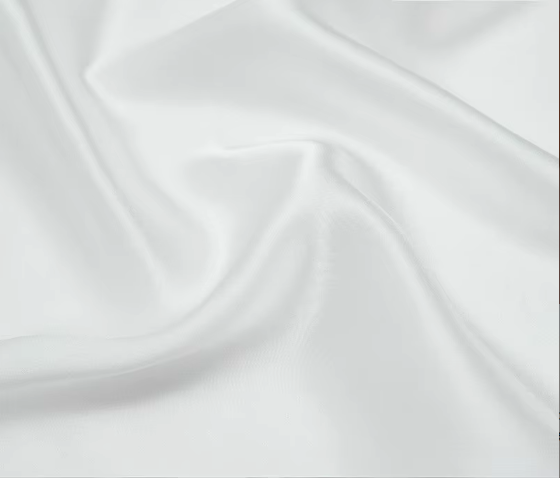 Drap plat en soie de mûrier couleur blanche pure blanc
