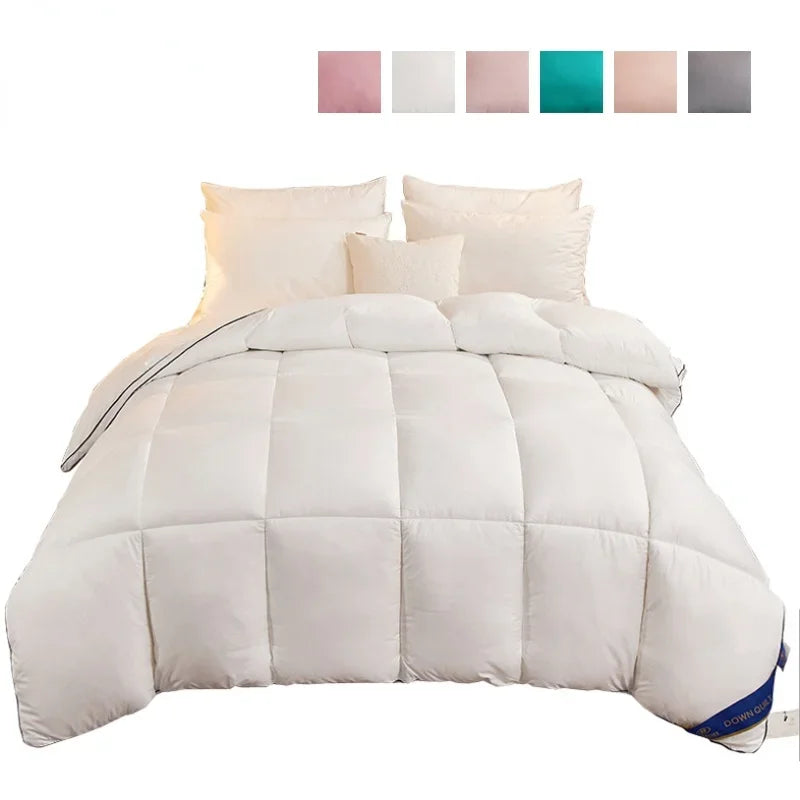 Duvet ultra rebondissant en plumes d’oie 95 % blanc
