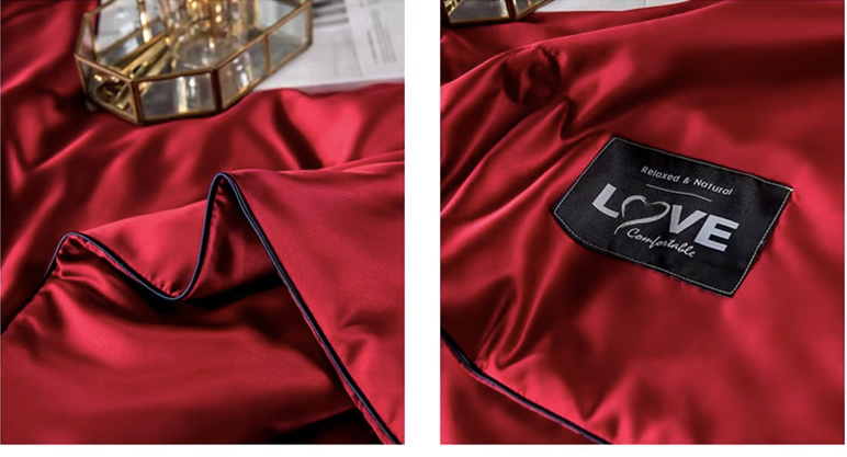Conseils d’entretien pour couette d’été en soie naturelle rouge