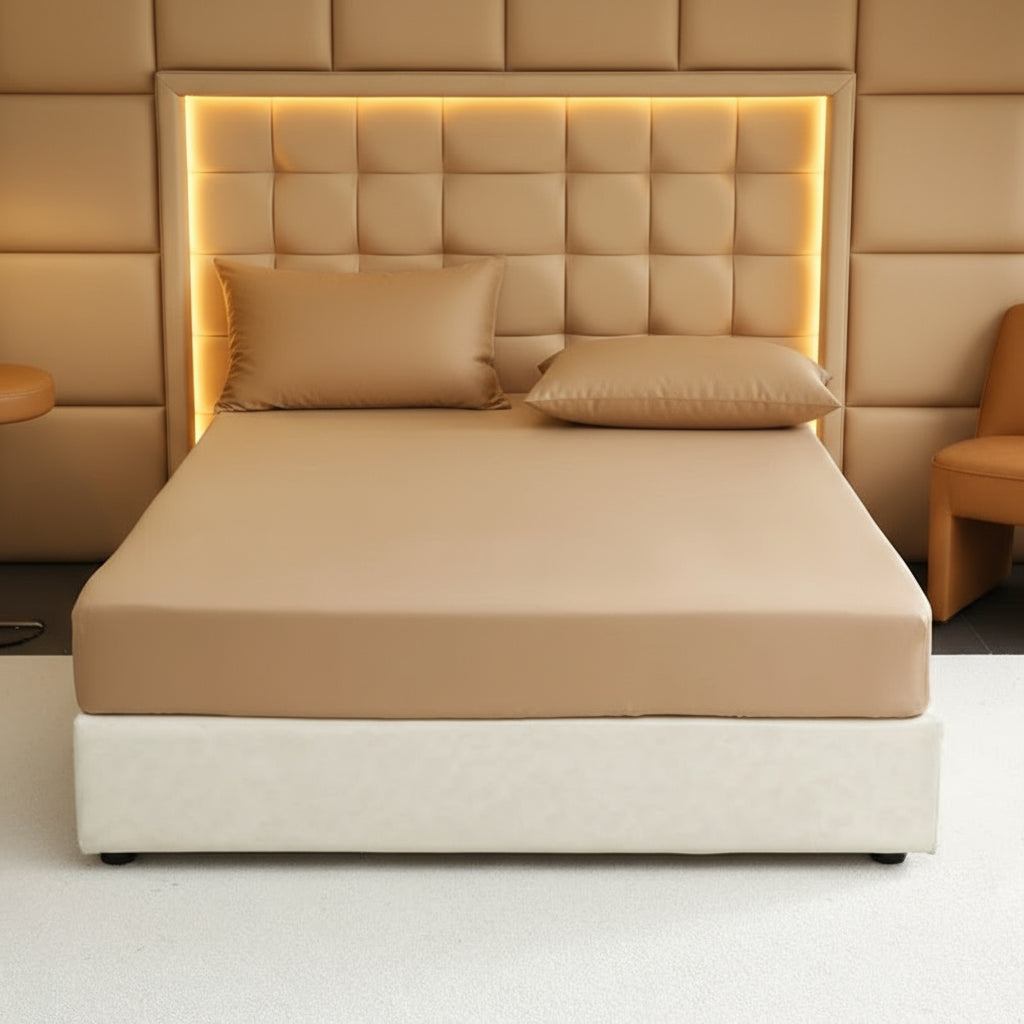 Conseils d’entretien pour drap housse en soie naturelle BEIGE 