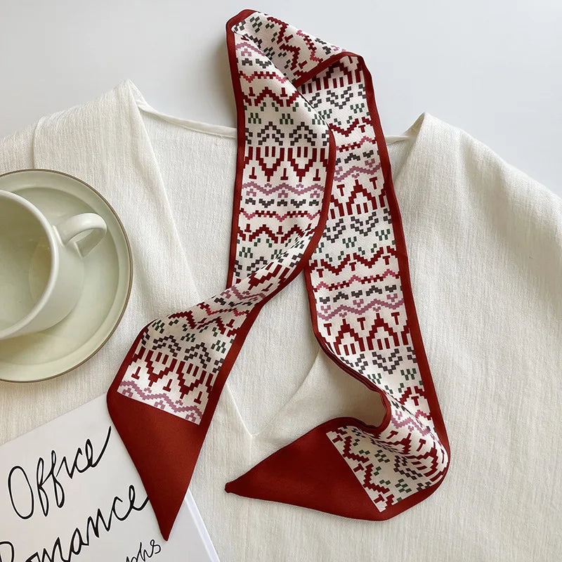 Foulard en soie accessoire beauté Gamme acidulé