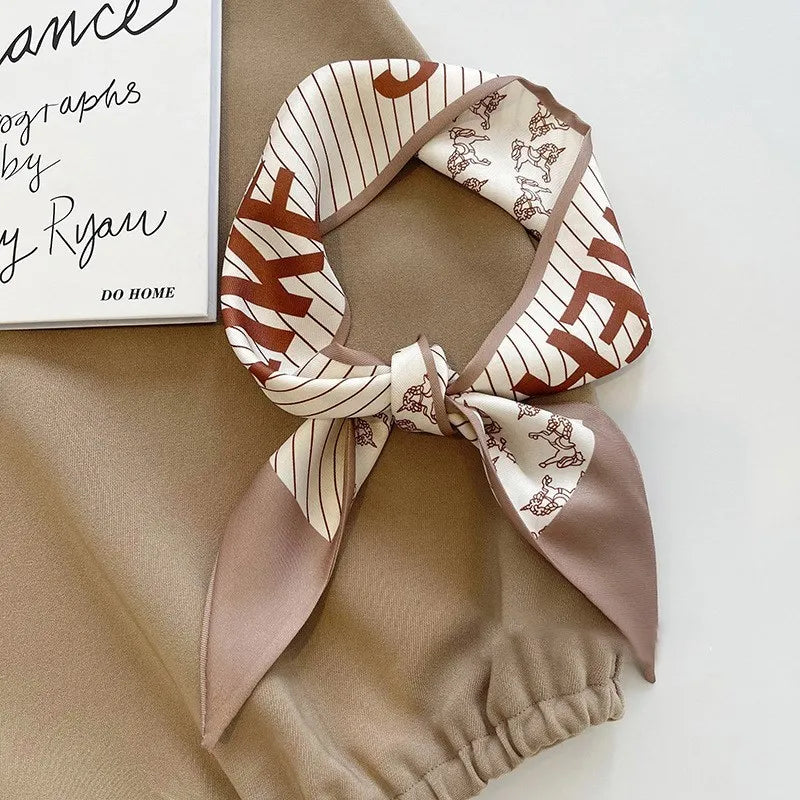 Foulard en soie accessoire beauté Gamme acidulé