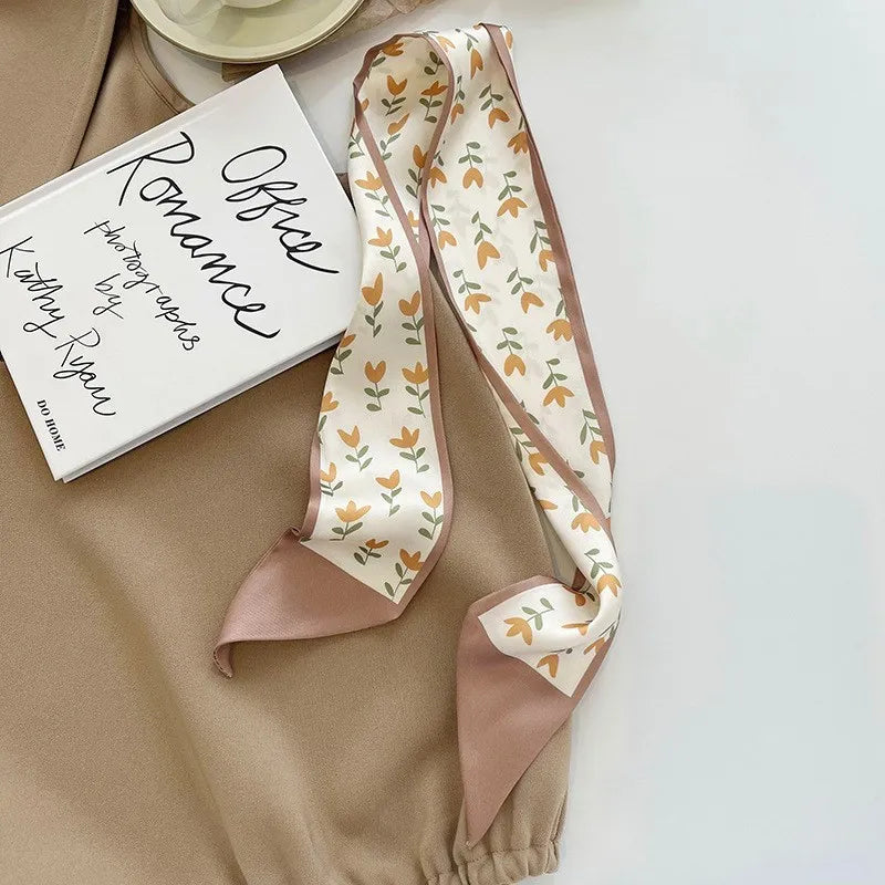 Foulard en soie accessoire beauté Gamme fleur