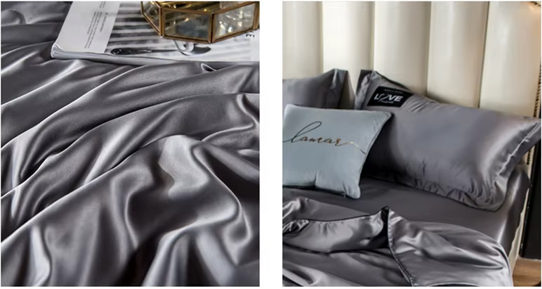 Idée cadeau couette d’été en soie de mûrier gris