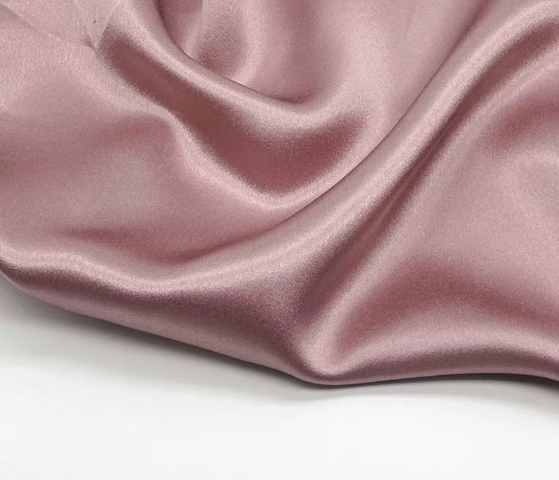 Drap plat en soie de mûrier pour lit adultes rose