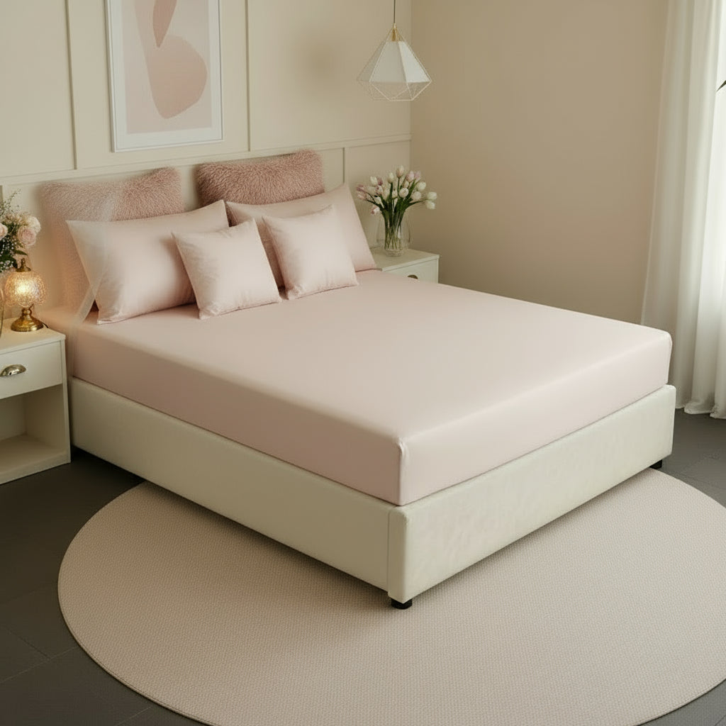 Literie en soie respirante pour sommeil confortable et réparateur ROSE 